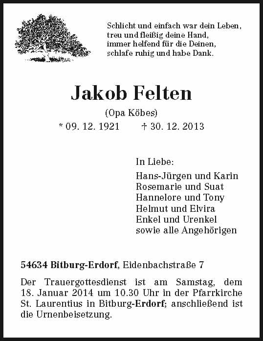 Herr Jakob Felten