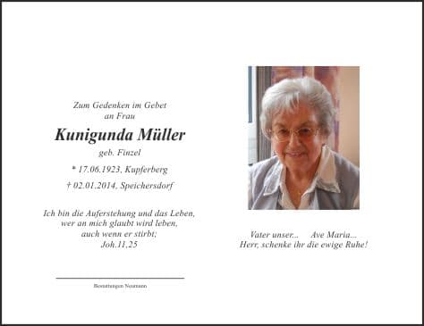 Frau Kunigunda Müller