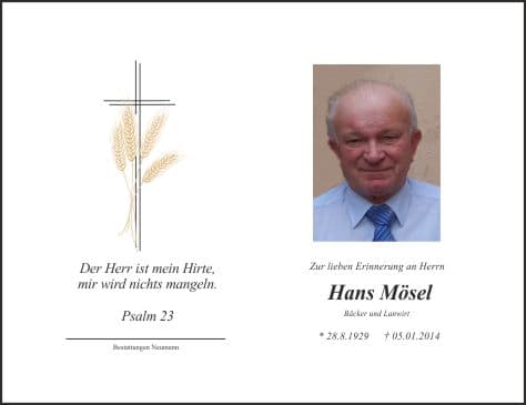 Herr Hans Mösel