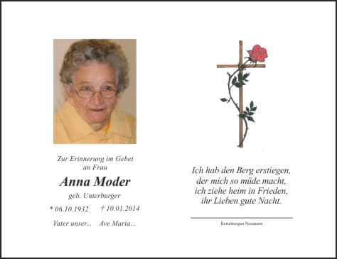 Frau Anna Moder