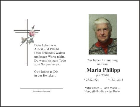 Frau Maria Philipp