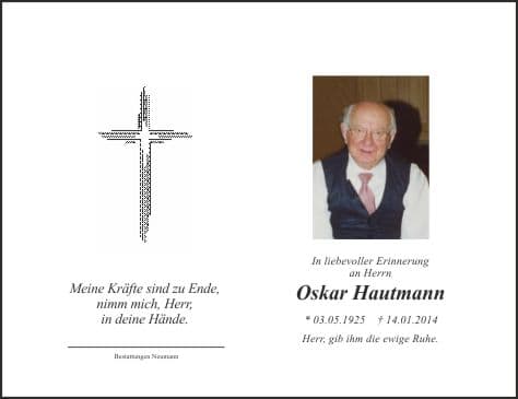 Herr Oskar Hautmann