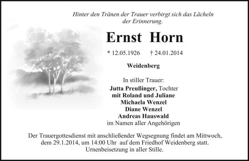 Herr Ernst Horn