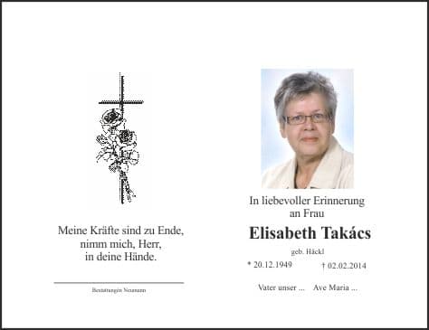 Frau Elisabeth Takács
