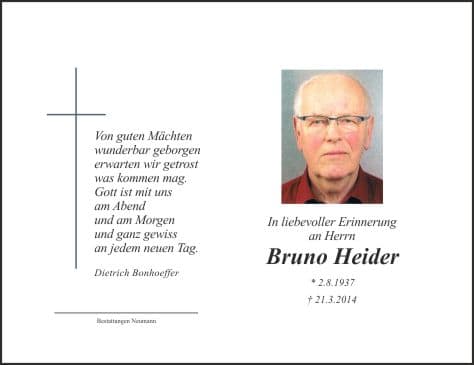 Herr Bruno Heider