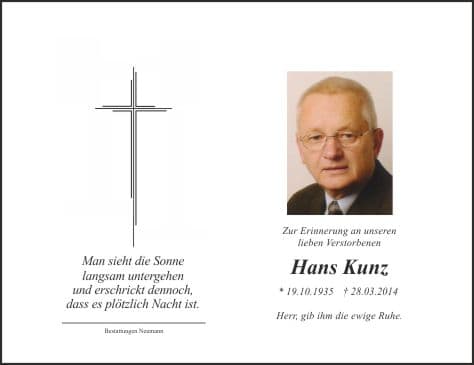 Herr Johann Kunz