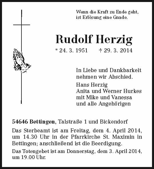 Herr Rudolf Herzig