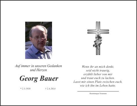 Herr Georg Bauer