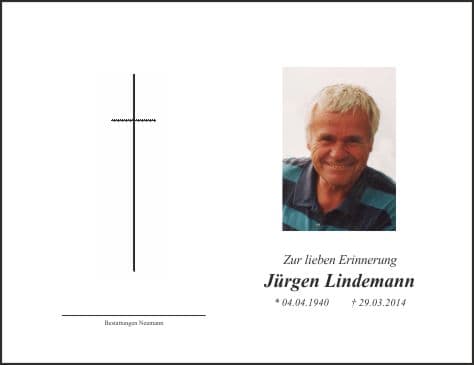 Herr Jürgen Lindemann