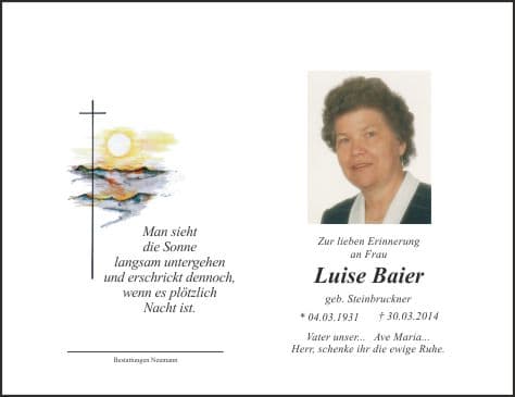 Frau Luise Baier