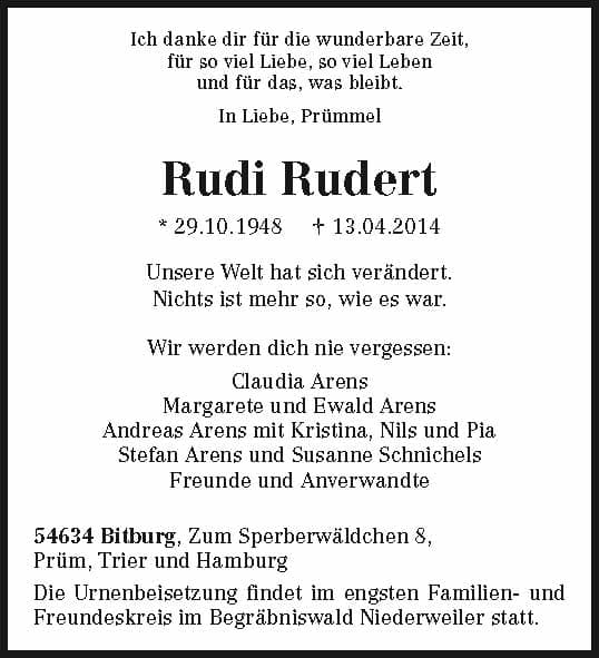 Herr Rudi Rudert