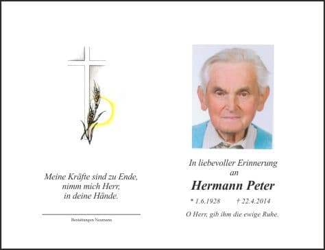 Herr Hermann Peter