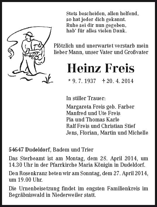 Herr Heinz Freis
