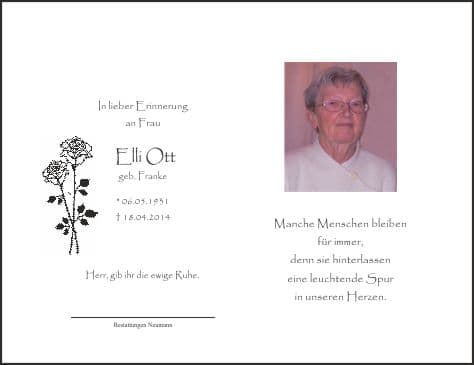 Frau Elli Ott