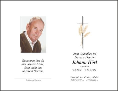 Herr Johann Hörl