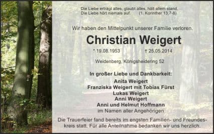 Herr Christian Weigert