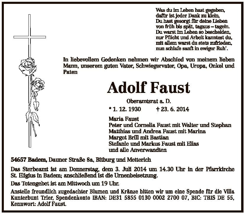Herr Adolf Faust