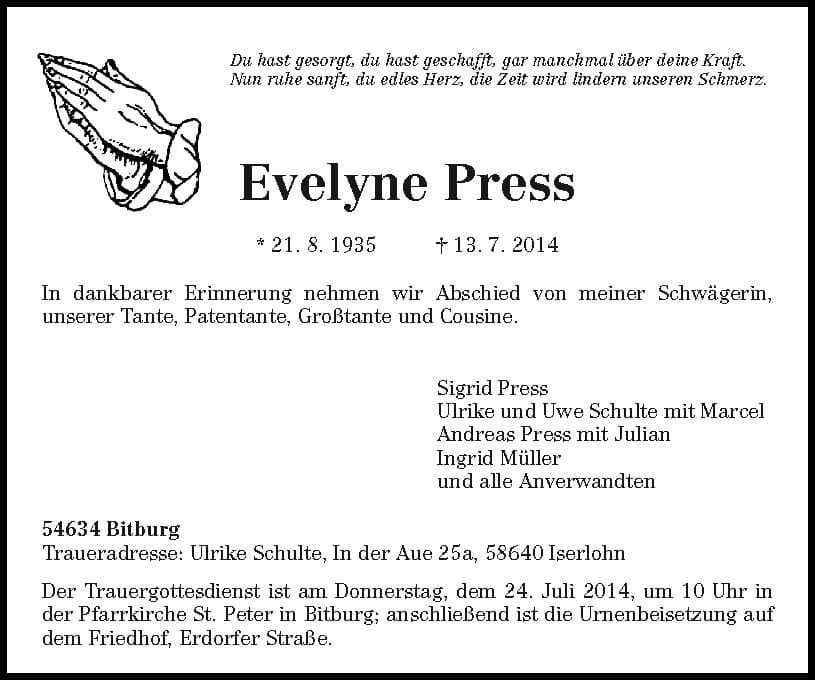 Frau Evelyne Press