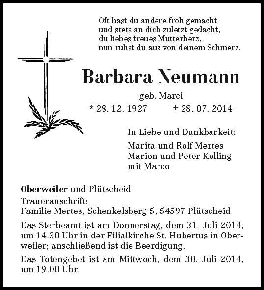 Frau Barbara Neumann