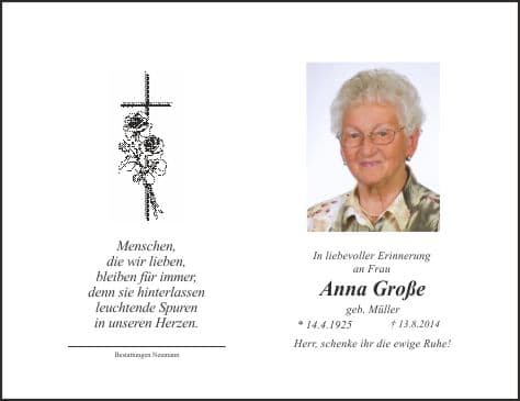 Frau Anna Große