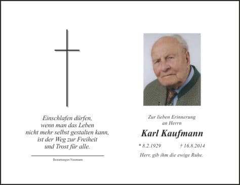 Herr Karl Kaufmann