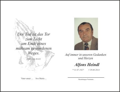 Herr Alfons Heindl