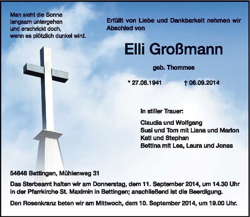Frau Elli Großmann