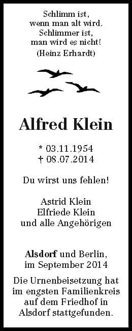 Herr Alfred Klein