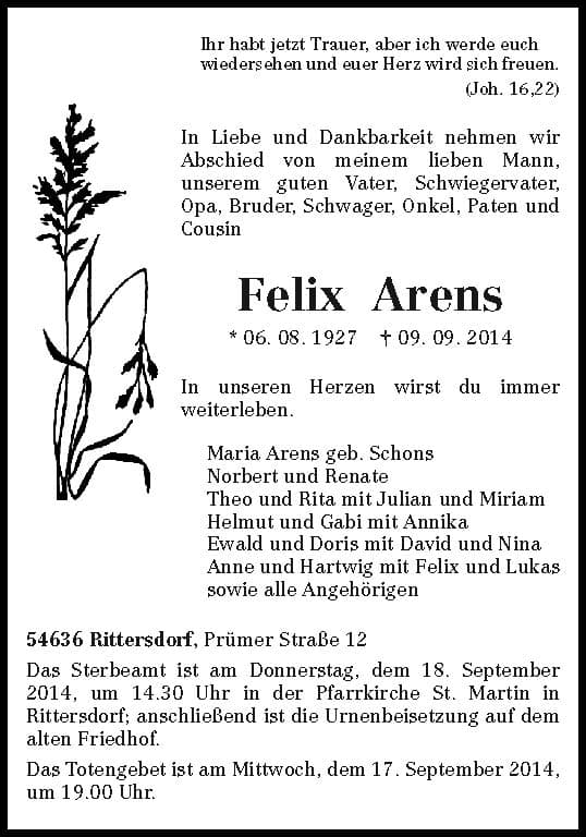 Herr Felix Arens