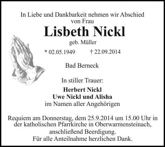 Frau Lisbeth Nickl