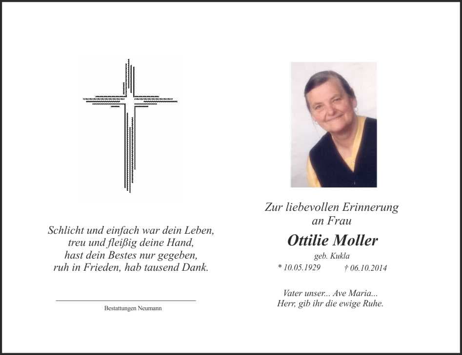Frau Ottilie Moller