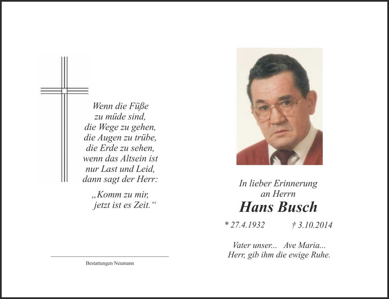 Herr Hans Busch