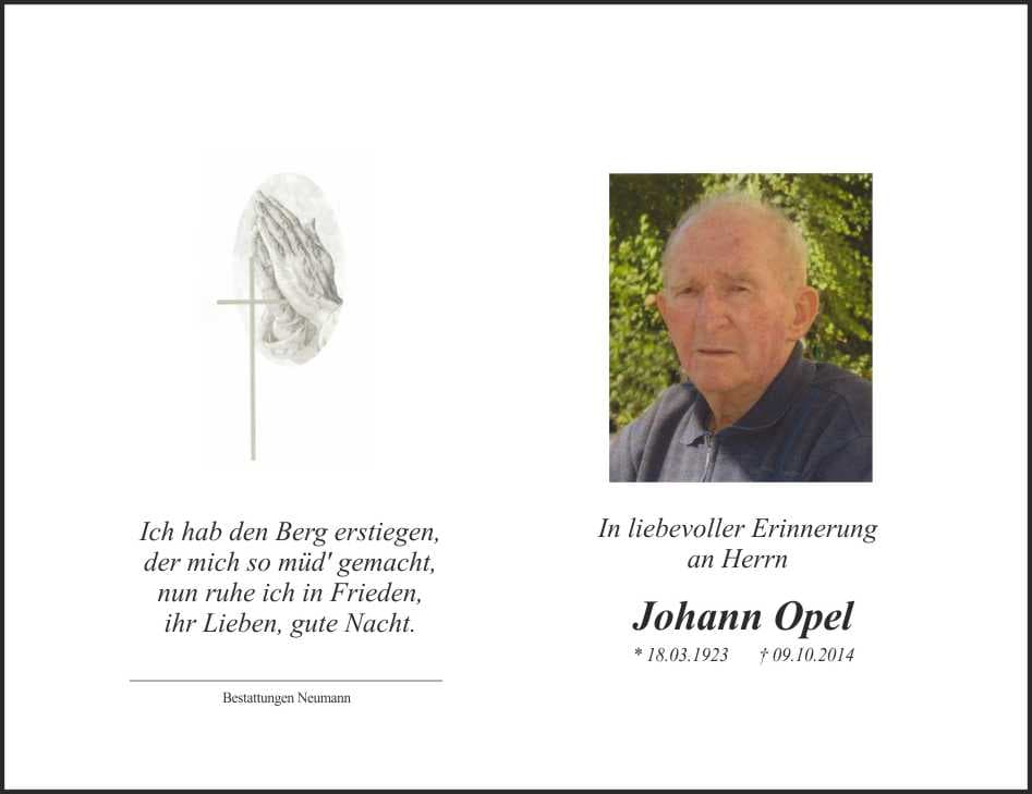 Herr Johann Opel