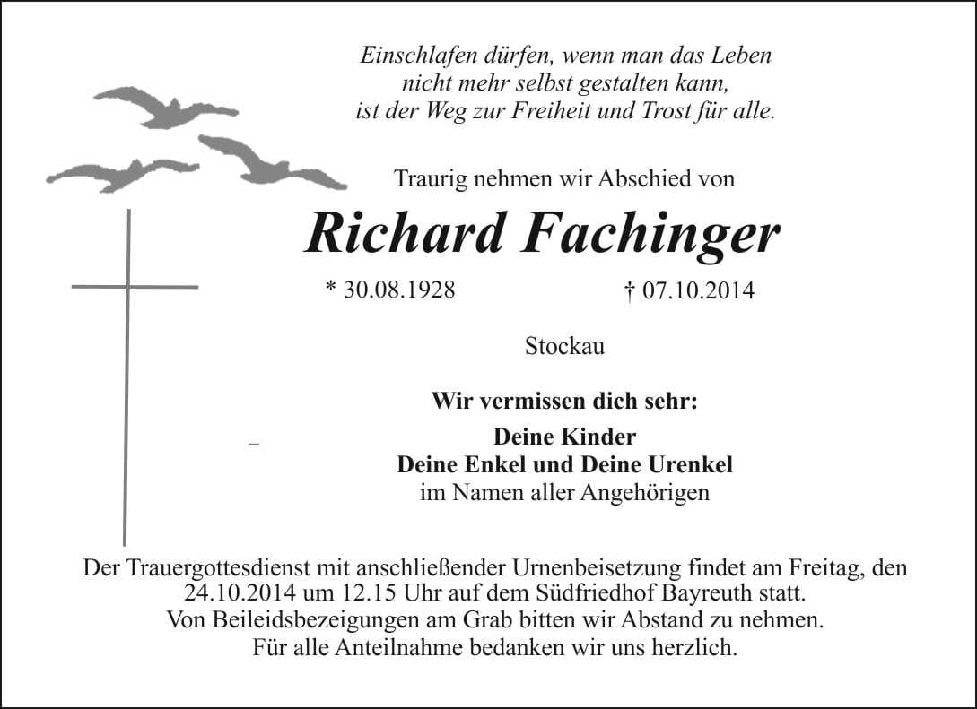Herr Richard Fachinger