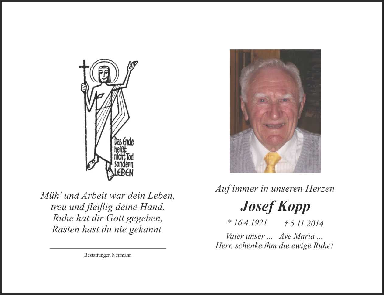 Herr Josef Kopp