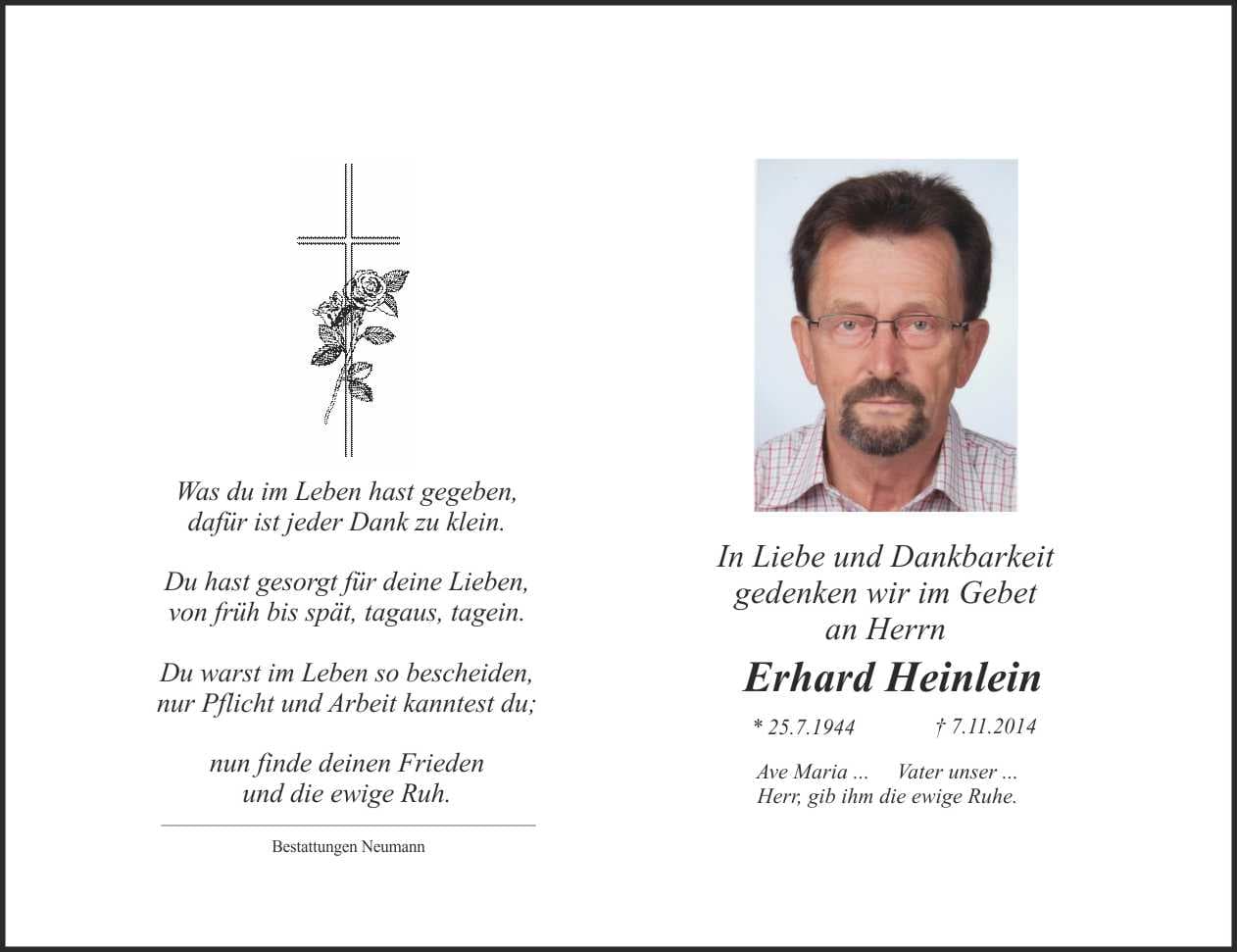 Herr Erhard Heinlein