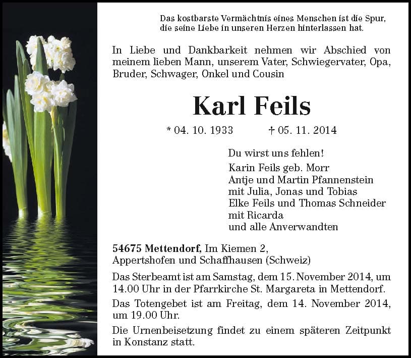 Herr Karl Feils