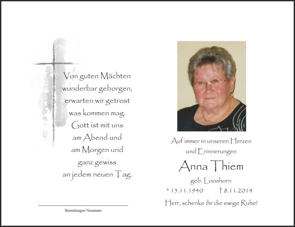 Frau Anna Thiem