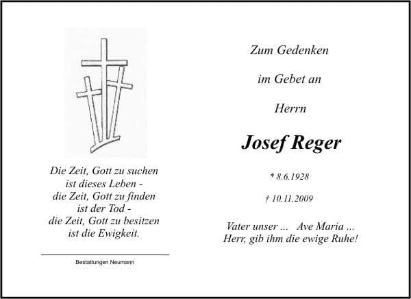 Herr Josef Reger