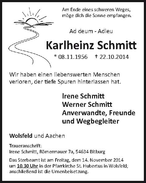 Herr Karlheinz Schmitt