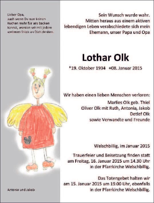 Herr Lothar Olk