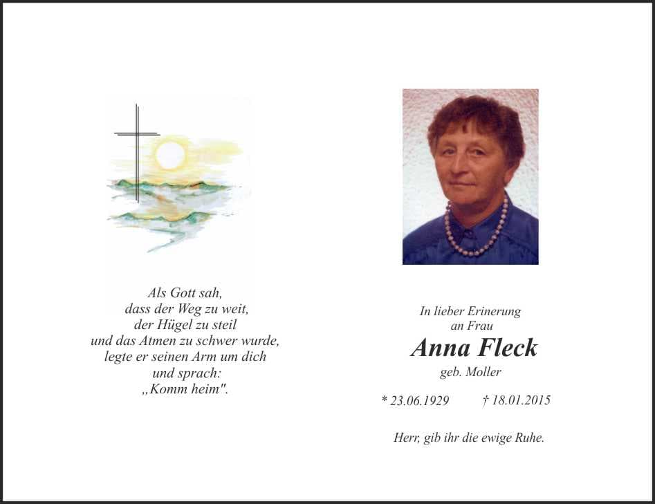 Frau Anna Fleck