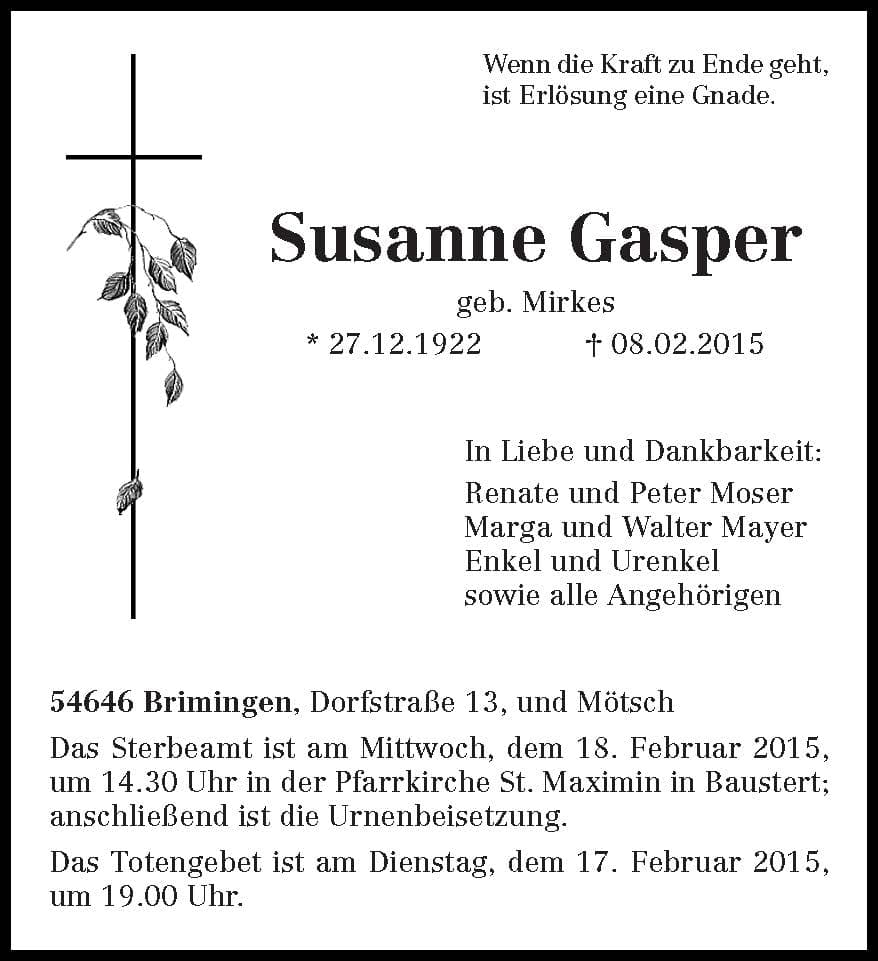 Frau Susanne Gasper