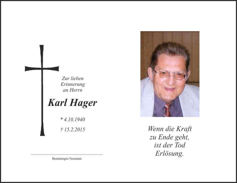 Herr Karl Hager
