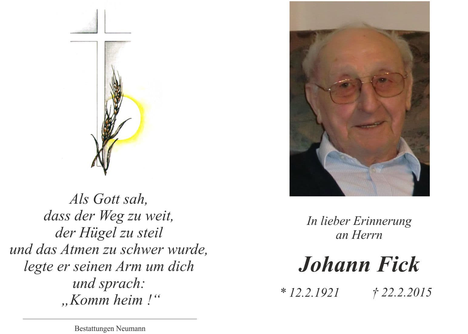 Herr Johann Fick