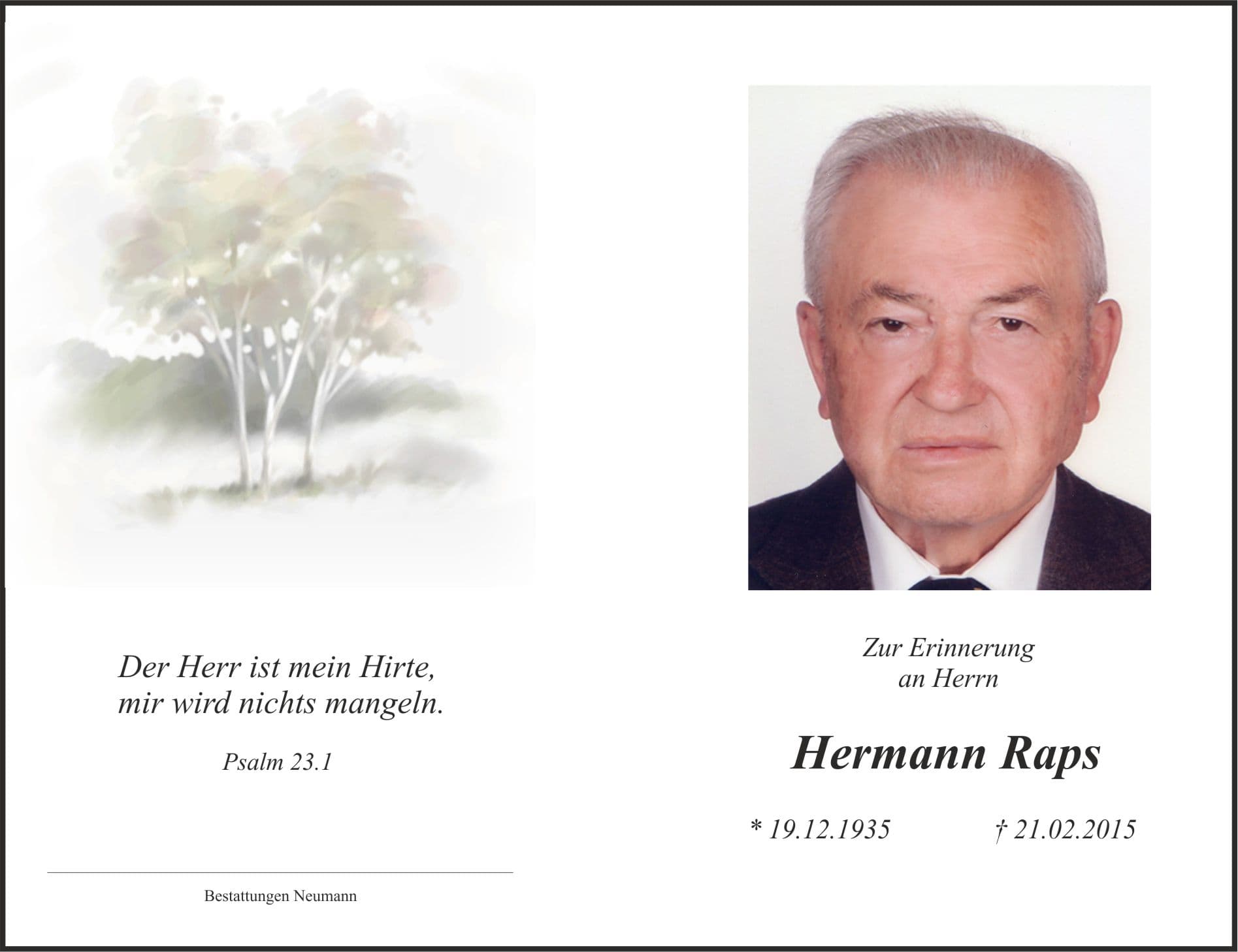 Herr Hermann Raps