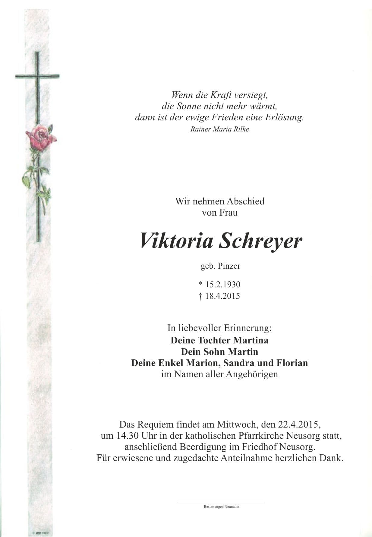 Frau Viktoria Schreyer