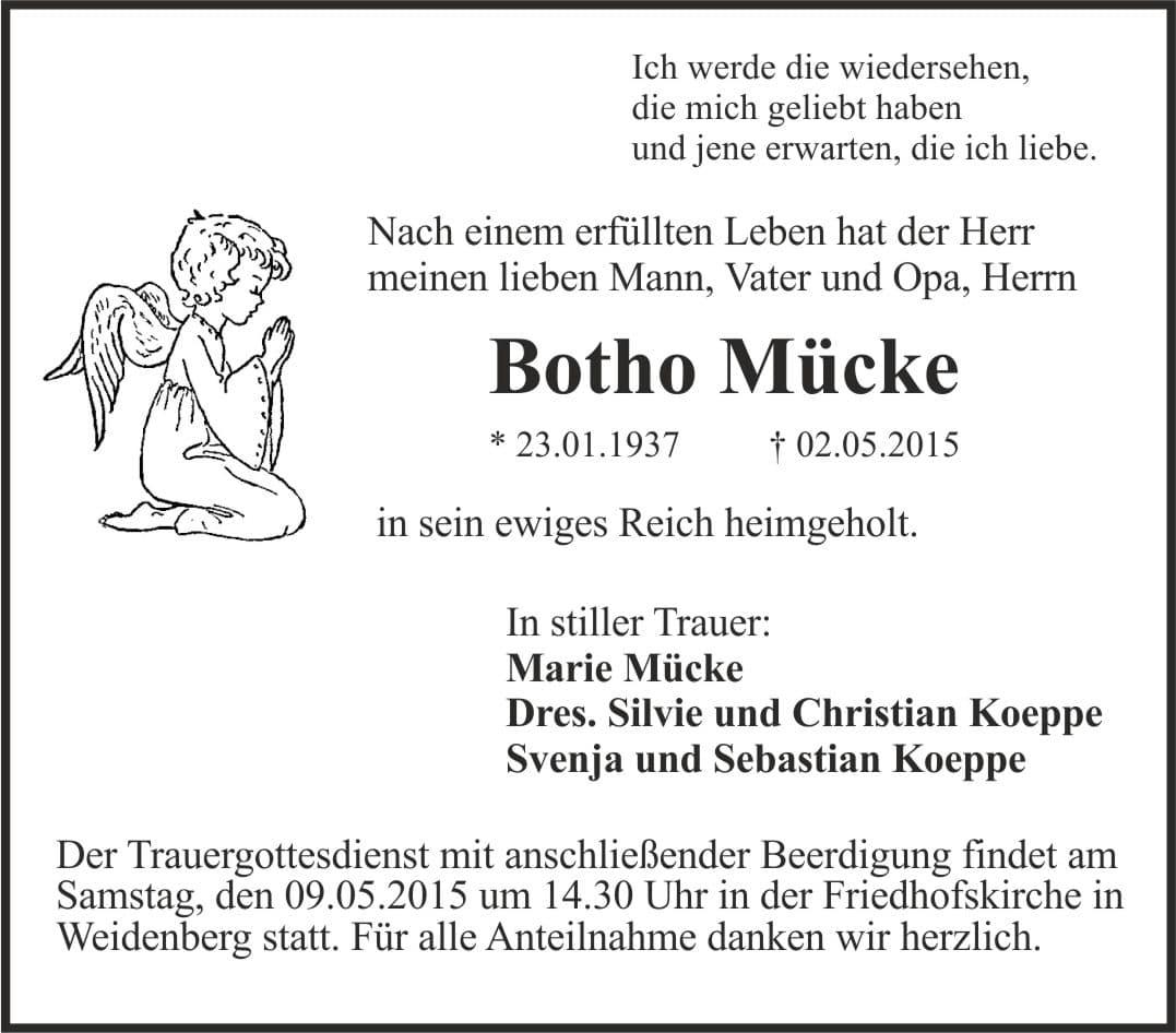 Herr Botho Mücke