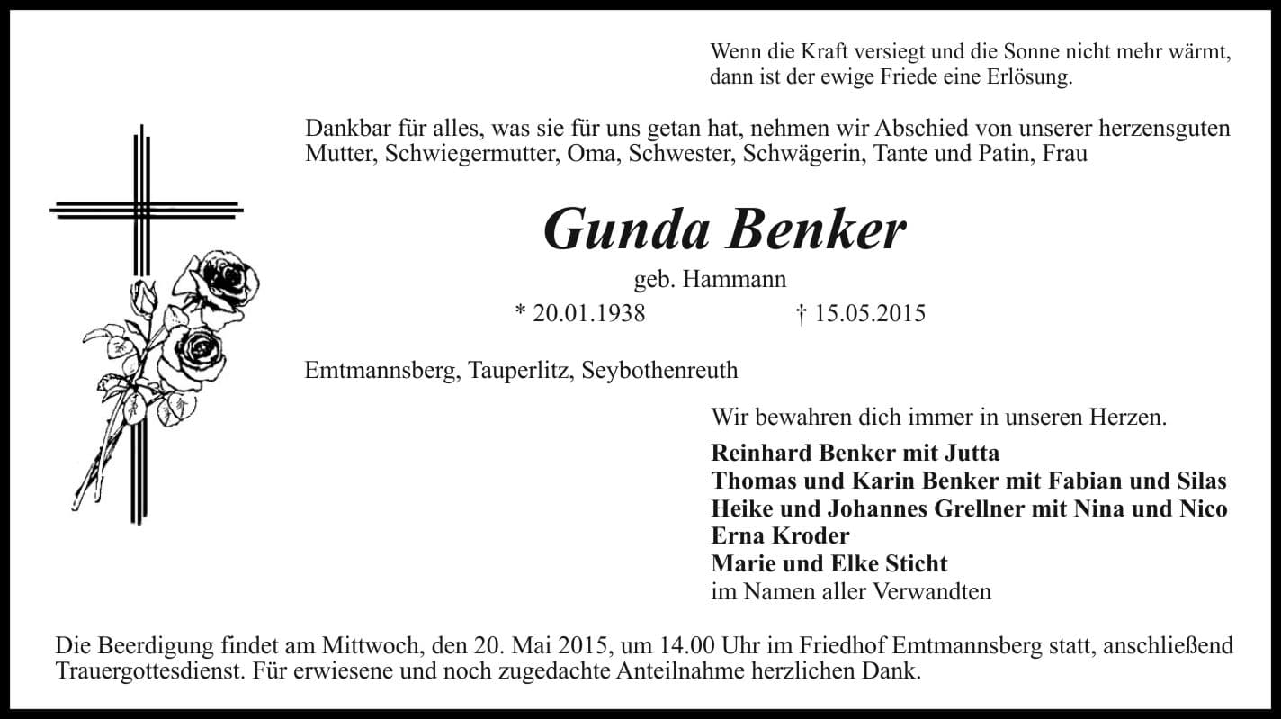 Frau Gunda Benker