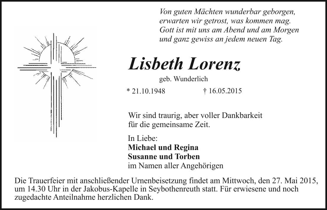 Frau Lisbeth Lorenz